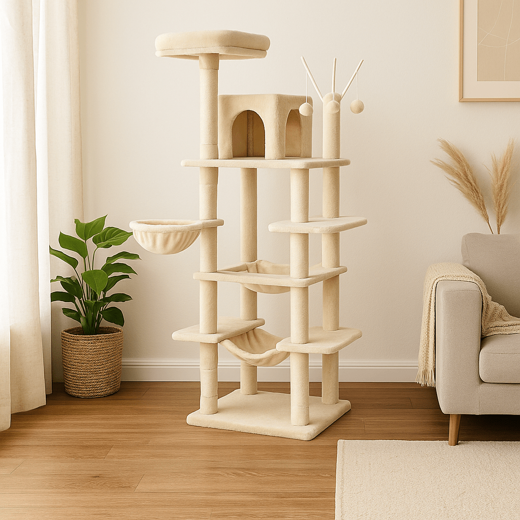 Arbre a Chat Design | Arubaâą Beige - My Little Kat