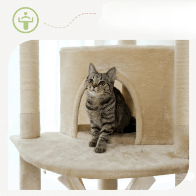 Arbre a Chat Design | Monaco™ beige - My Little Kat