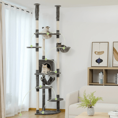 Arbre a Chat Design | Monacoâą gris - My Little Kat