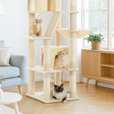 Arbre a Chat Design | SYDNEYâą Beige - My Little Kat