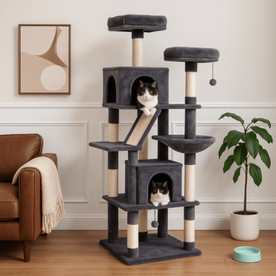 Arbre a Chat Design | SYDNEY™ Gris Foncé - My Little Kat