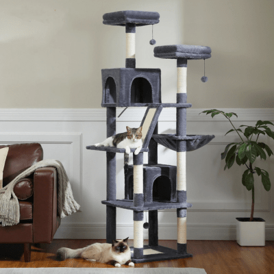 Arbre a Chat Design | SYDNEY™ Gris Foncé - My Little Kat