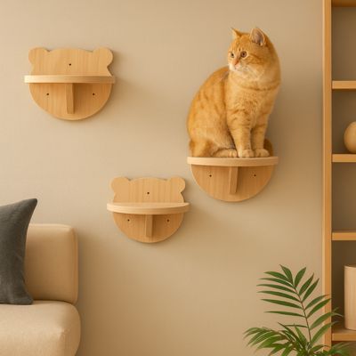 Arbre a Chat mural | Séoul™ - étagère x1 - My Little Kat