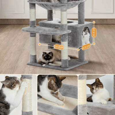 Arbre a Chat XXL | SYDNEYâą Gris Clair - My Little Kat