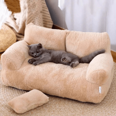 Coussin Chat | Canapé LINA™ Taupe - My Little Kat