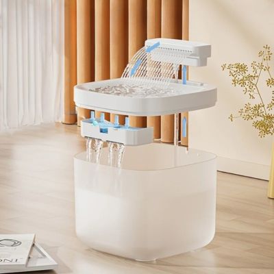 Fontaine a eau chat | GLYCINE ™ Blanche à LED - My Little Kat