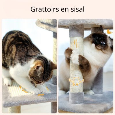 Arbre a chat Design | ATHENE™ Gris - My Little Kat