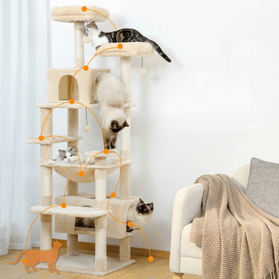 Arbre a Chat Design | SANA™ Beige - My Little Kat