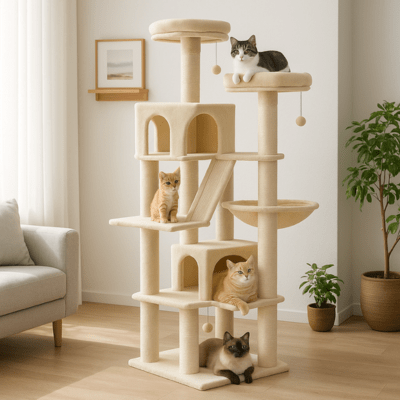 Arbre a Chat Design | SYDNEY™ Beige - My Little Kat
