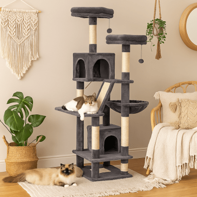 Arbre a Chat Design | SYDNEY™ Gris Foncé - My Little Kat
