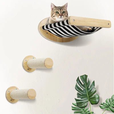 Arbre a Chat Mural | Séoul™ Hamac x1 - My Little Kat