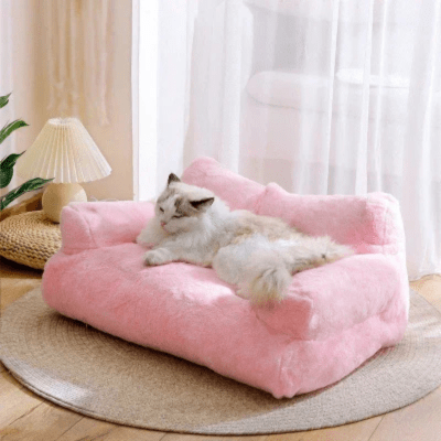 Coussin Chat | Canapé LINA™ Rose - My Little Kat