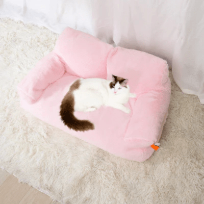 Coussin Chat | Canapé LINA™ Rose - My Little Kat