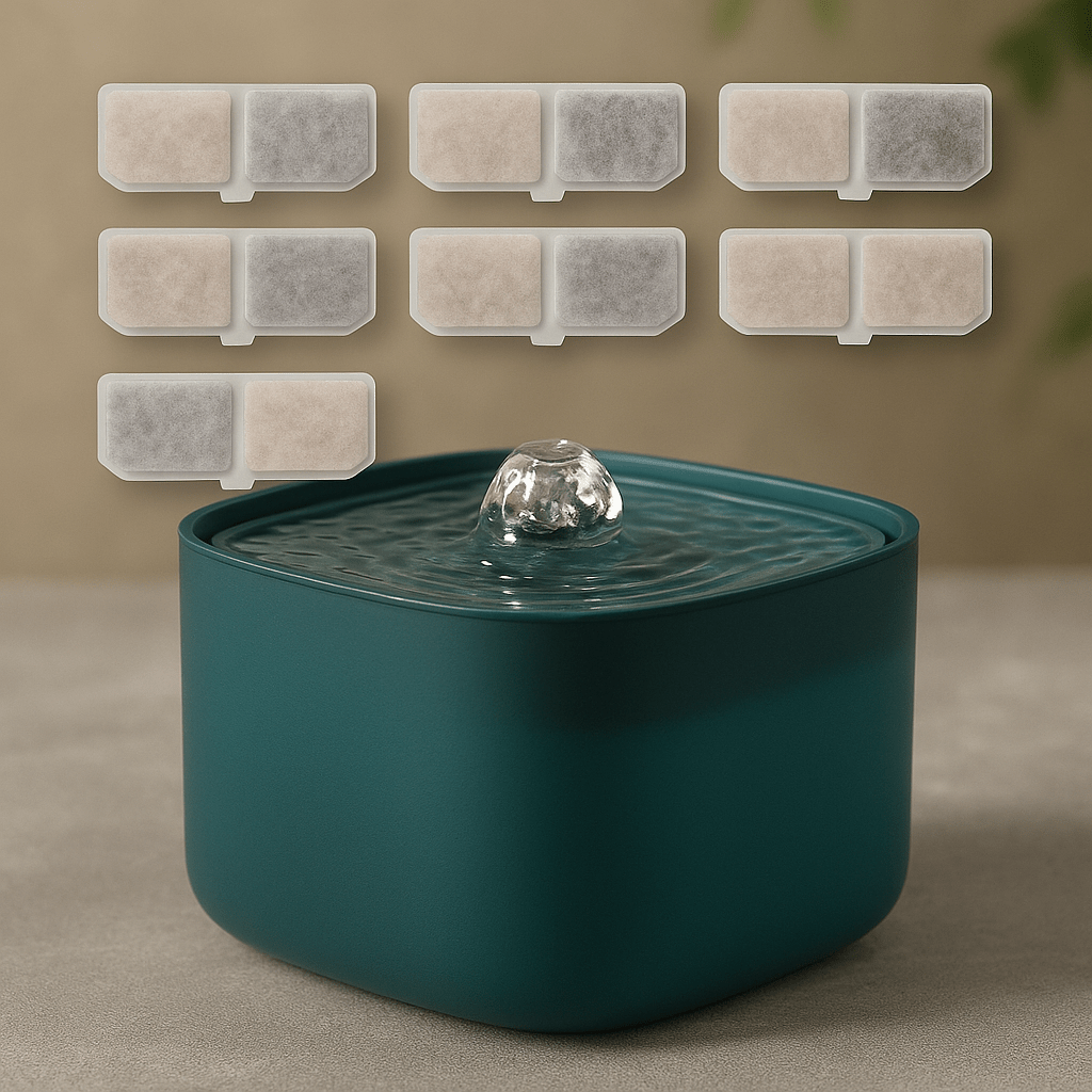 Fontaine à eau pour chat | Recharge de 6 filtres pour PIVOINE™ - My Little Kat