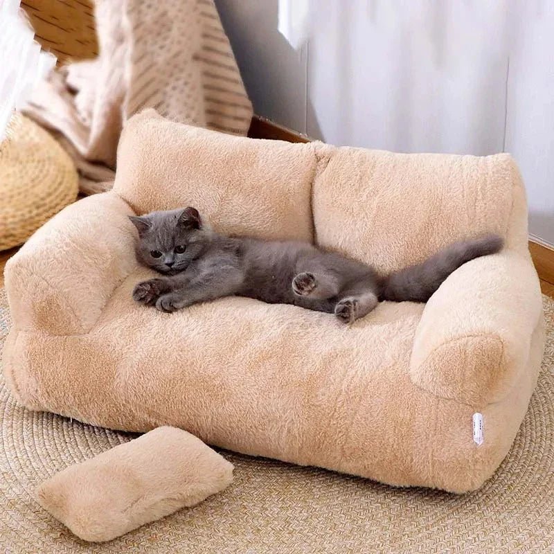 Le Coussin Chat - CatCanapéLit™ - Kaki - My Little Kat