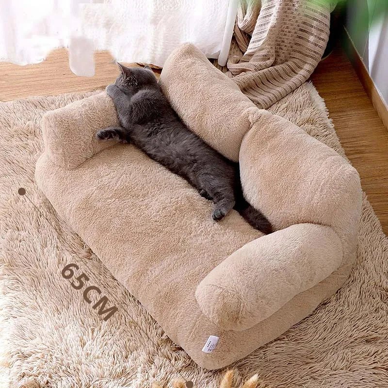 Le Coussin Chat - CatCanapéLit™ - Kaki - My Little Kat