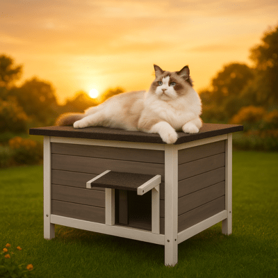 Maison pour Chat Extérieur | LEA™ - My Little Kat